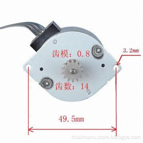 New 5V DC Stepper Motor, 2-phase, 4-wire, 7.5 Degrees, Dual-output Shaft with Gear